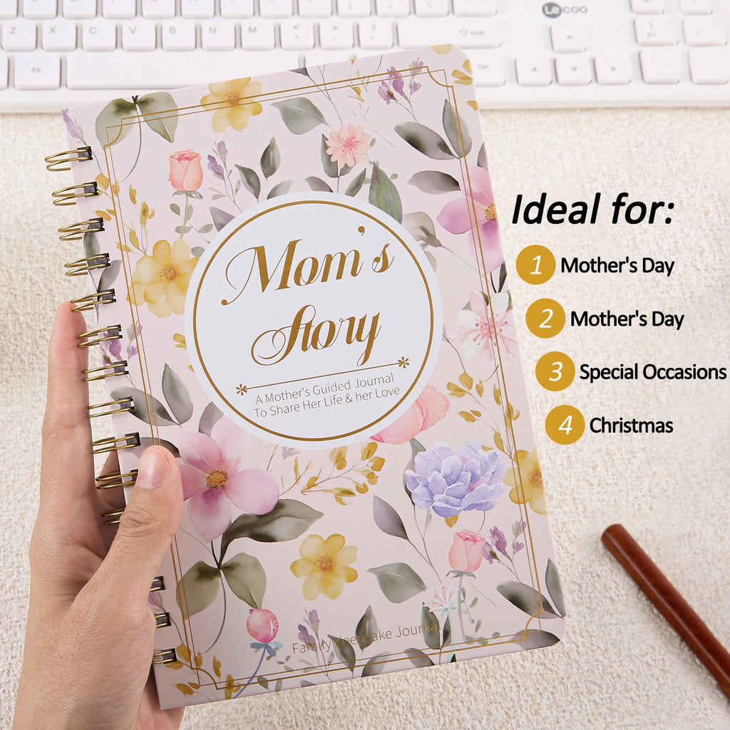 Mom, I Want Hear Your Life Story: A Mother's Guided Journal and Memory Keepsake Book to Share Her Life & Her Love for Mother